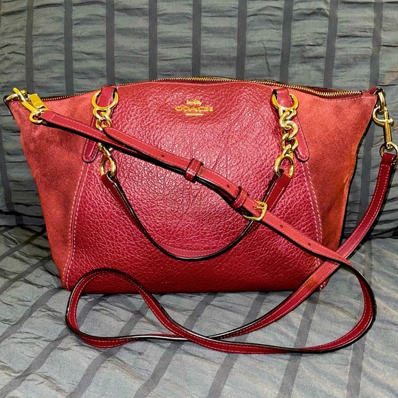 Coach Handbags - Coach | Cherry Red Kelsey Satchel